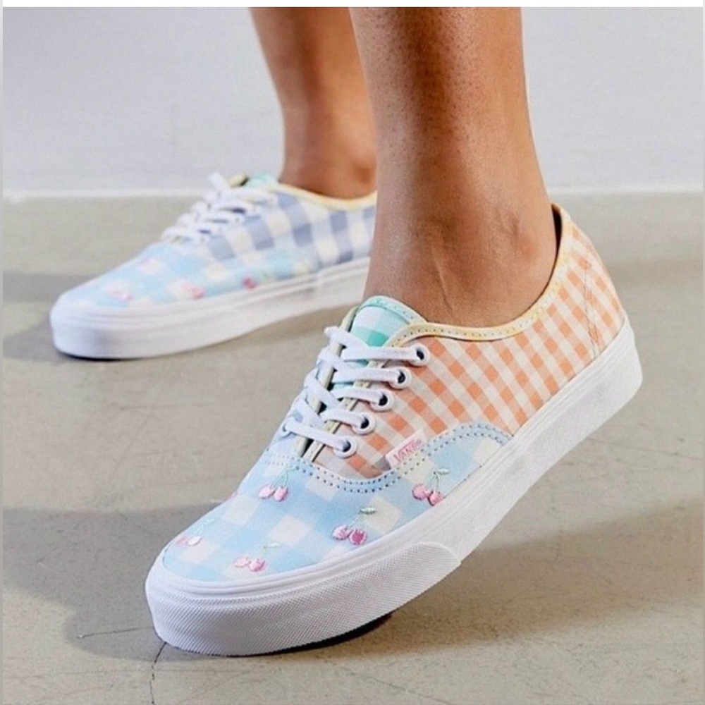 Gingham Block Embroidered Color Patchwork Authent… - image 3